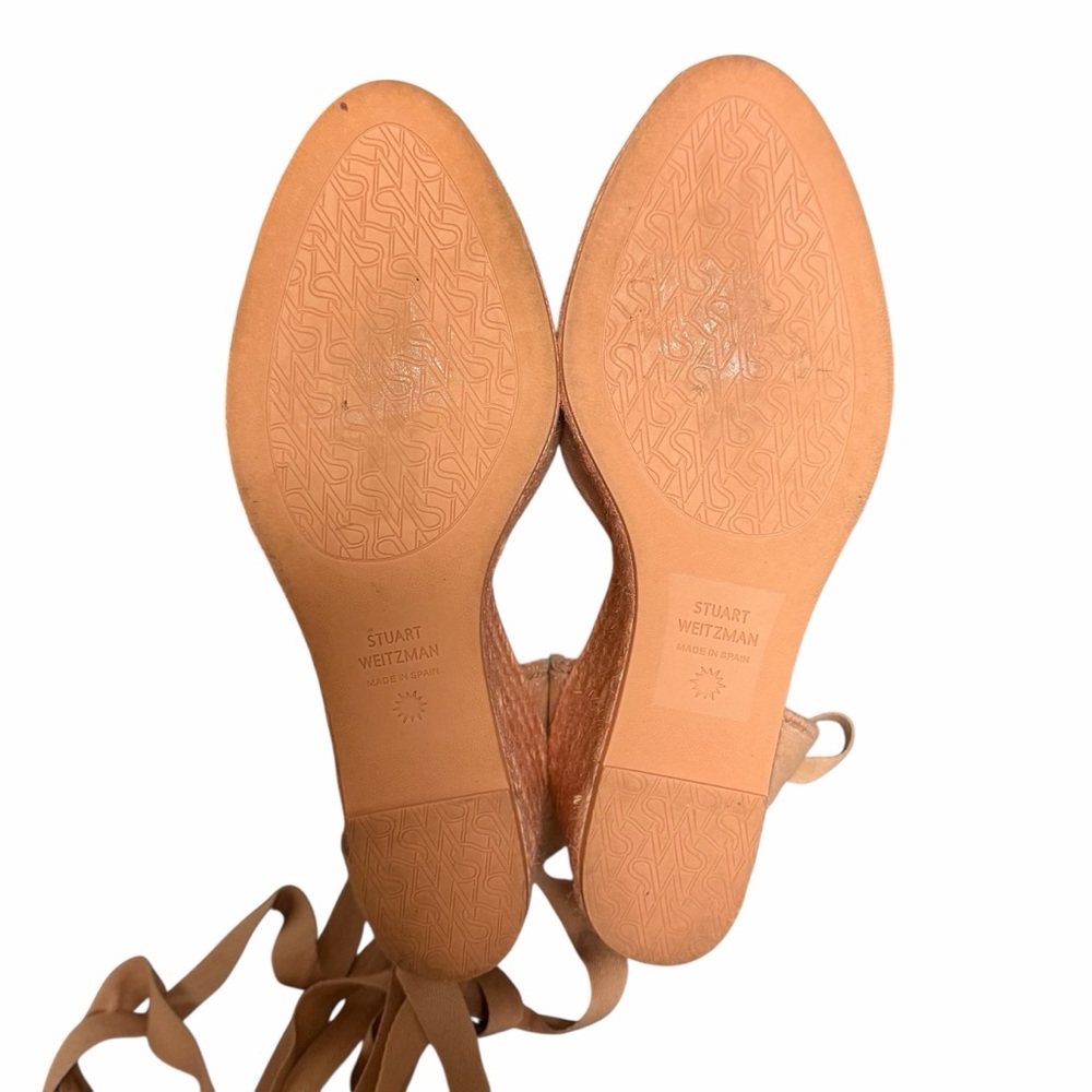Stuart Weitzman Marguerita Canvas Wedge‎ Sandal - Picture 9 of 11
